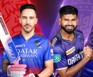 29 march RCB vs KKR के बीच मैच था इस मैच में KKR ने टॉस जीतकर बॉलिंग करने का फैसला लिया